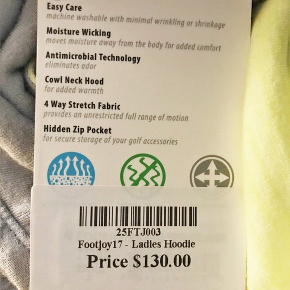 FootJoy Golf Leisure Cowl Neck Pullover Hoodie NWT - Picture 8 of 10
